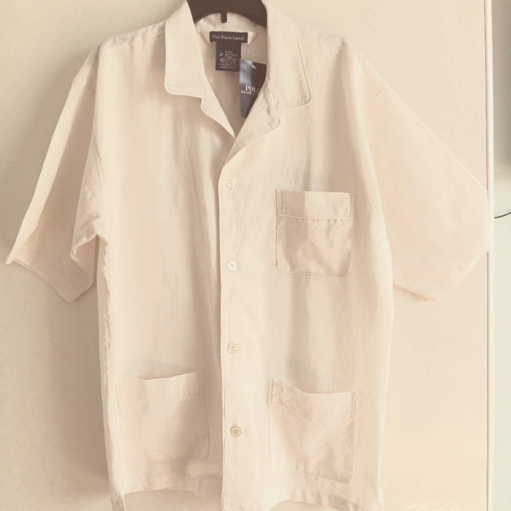 Polo Ralph Lauren Linen Pajama Top NWT